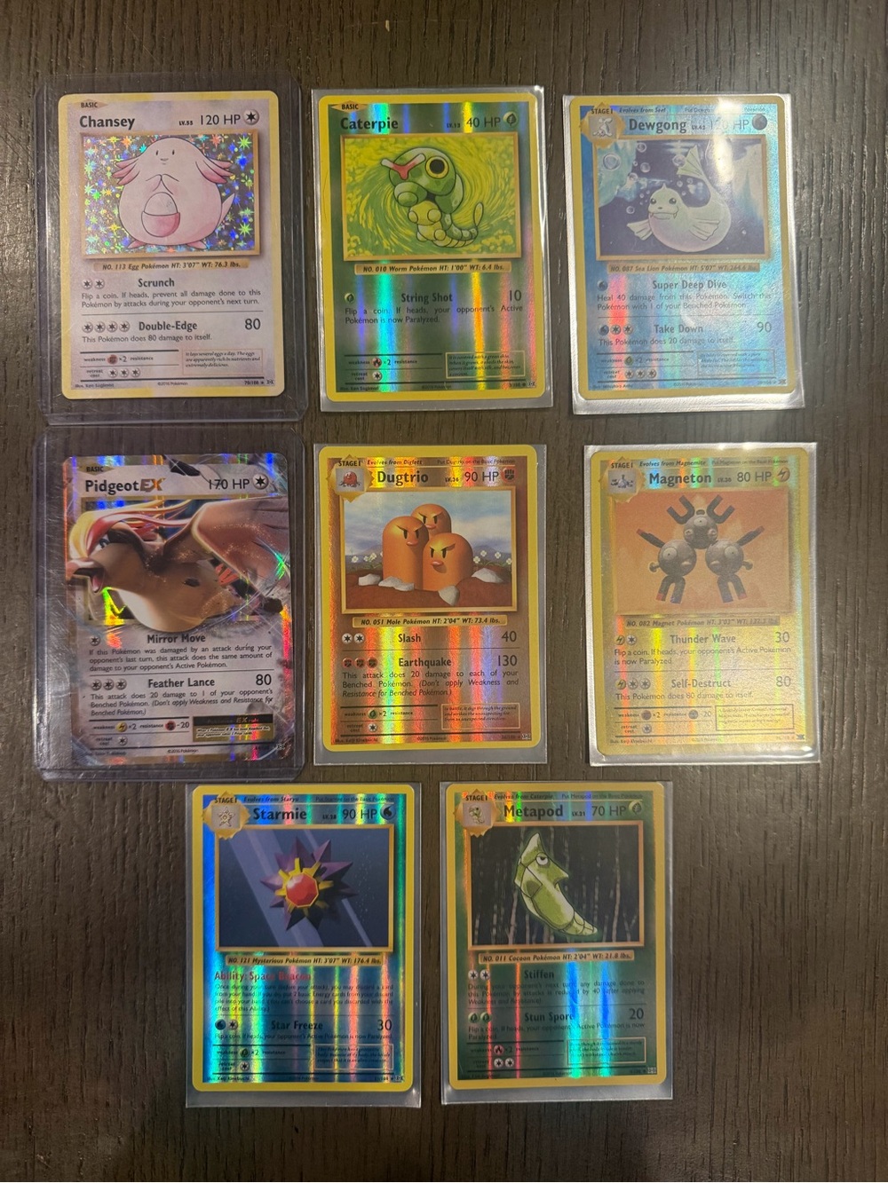 Pokemon Holographic Cards From XY Evolution 2016 Collection lot 8 Mint Condition